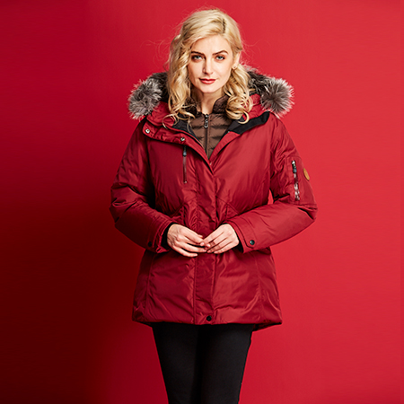 艾迪雅蘭仕新款羽絨服女冬季保暖鵝羽絨服修身短款